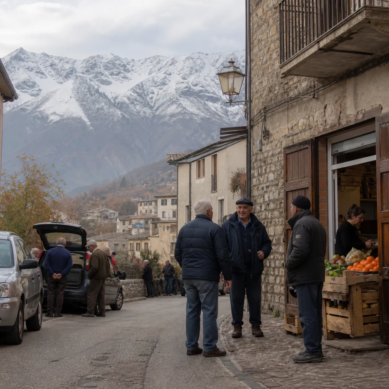 Illustration: Community life in mountain Abruzzo