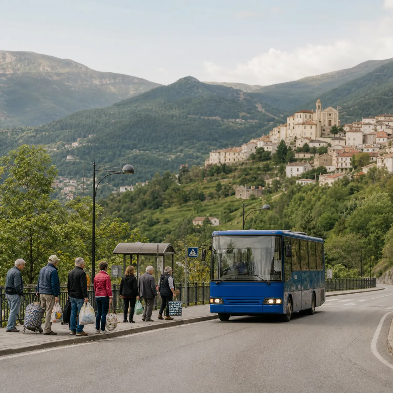 Illustration: Everyday transport through mountainous Basilicata