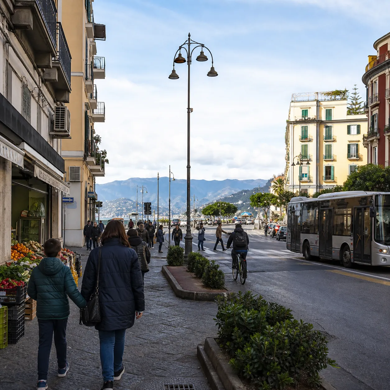 Illustration: Year-round life in Salerno