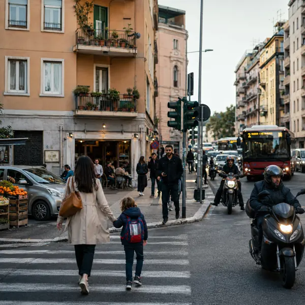 Illustration: Everyday life in a Roman neighbourhood