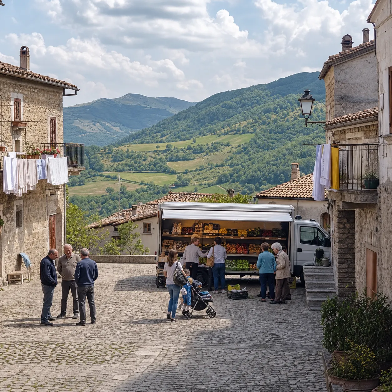Illustration: Community life in a Molise village