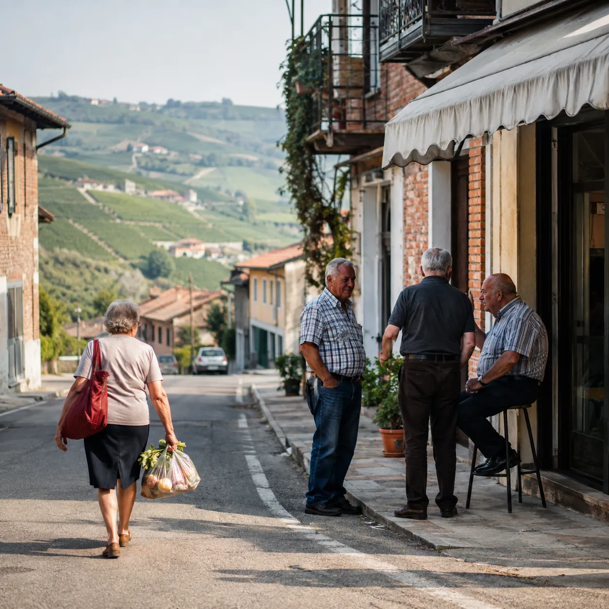 Illustration: Daily life in the Langhe countryside