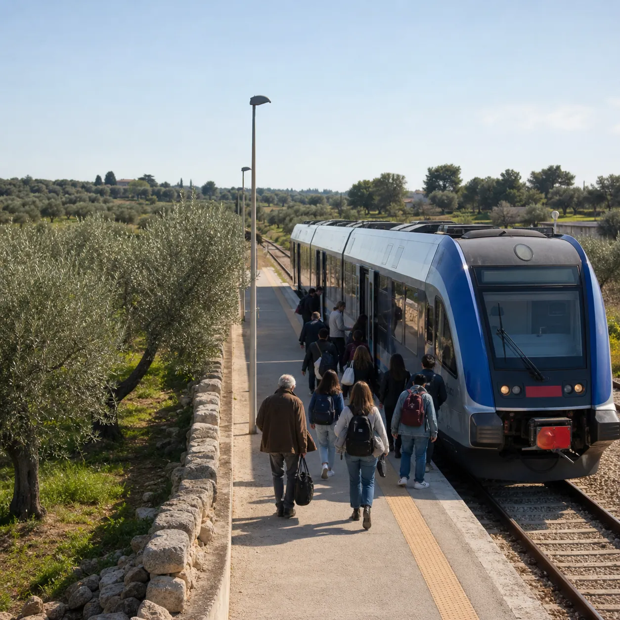 Illustration: Regional commuting through Puglia’s olive country