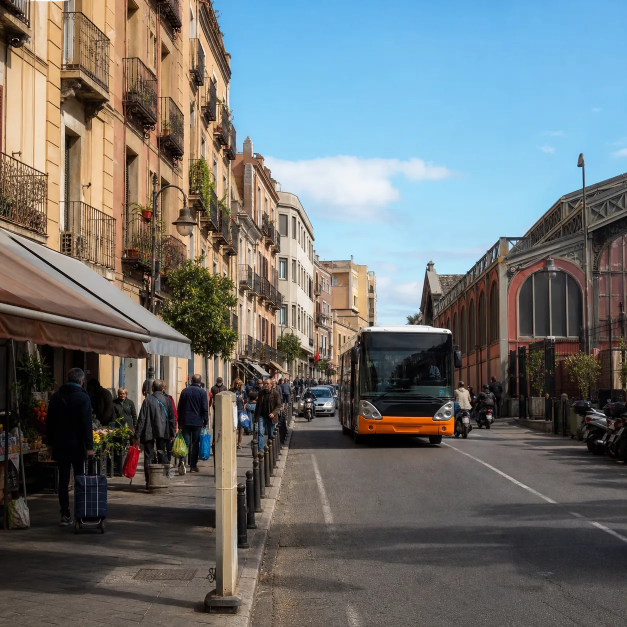Illustration: Everyday city life in Cagliari