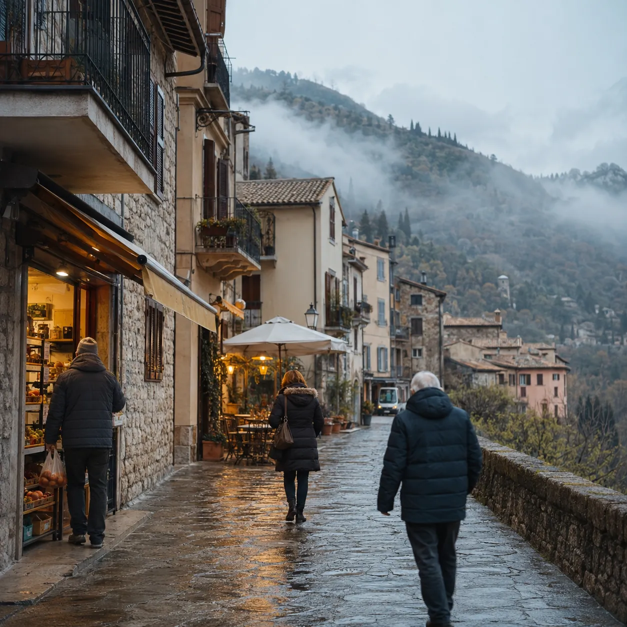 Illustration: An ordinary winter afternoon in Umbria