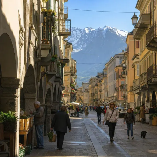 Illustration: Daily life in central Aosta