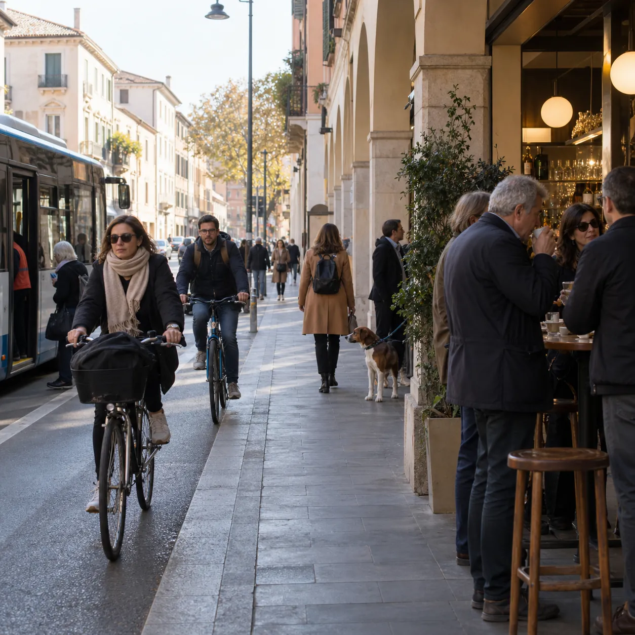 Illustration: Daily life in a mainland Veneto town